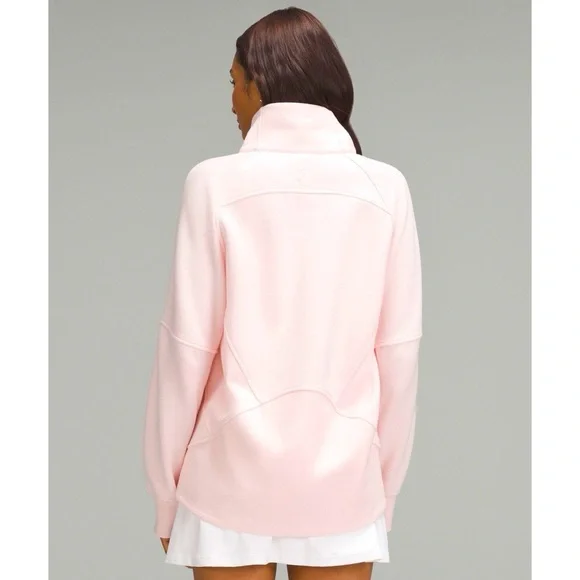 Lululemon Scuba Oversized Funnel Neck Full Zip Jacket Strawberry Milkshake NWT - Picture 2 of 14
